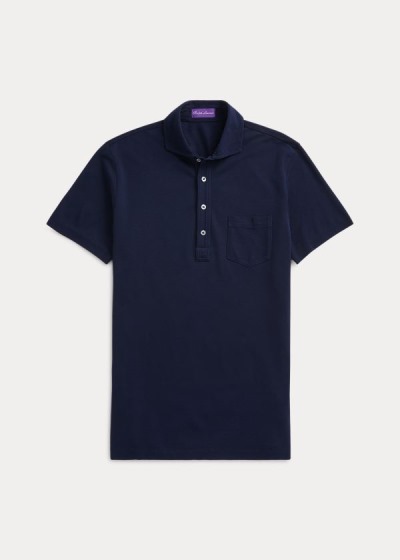 Camisa Polo Ralph Lauren Hombre Azul Marino - Washed Piqué - VNYPQ6429